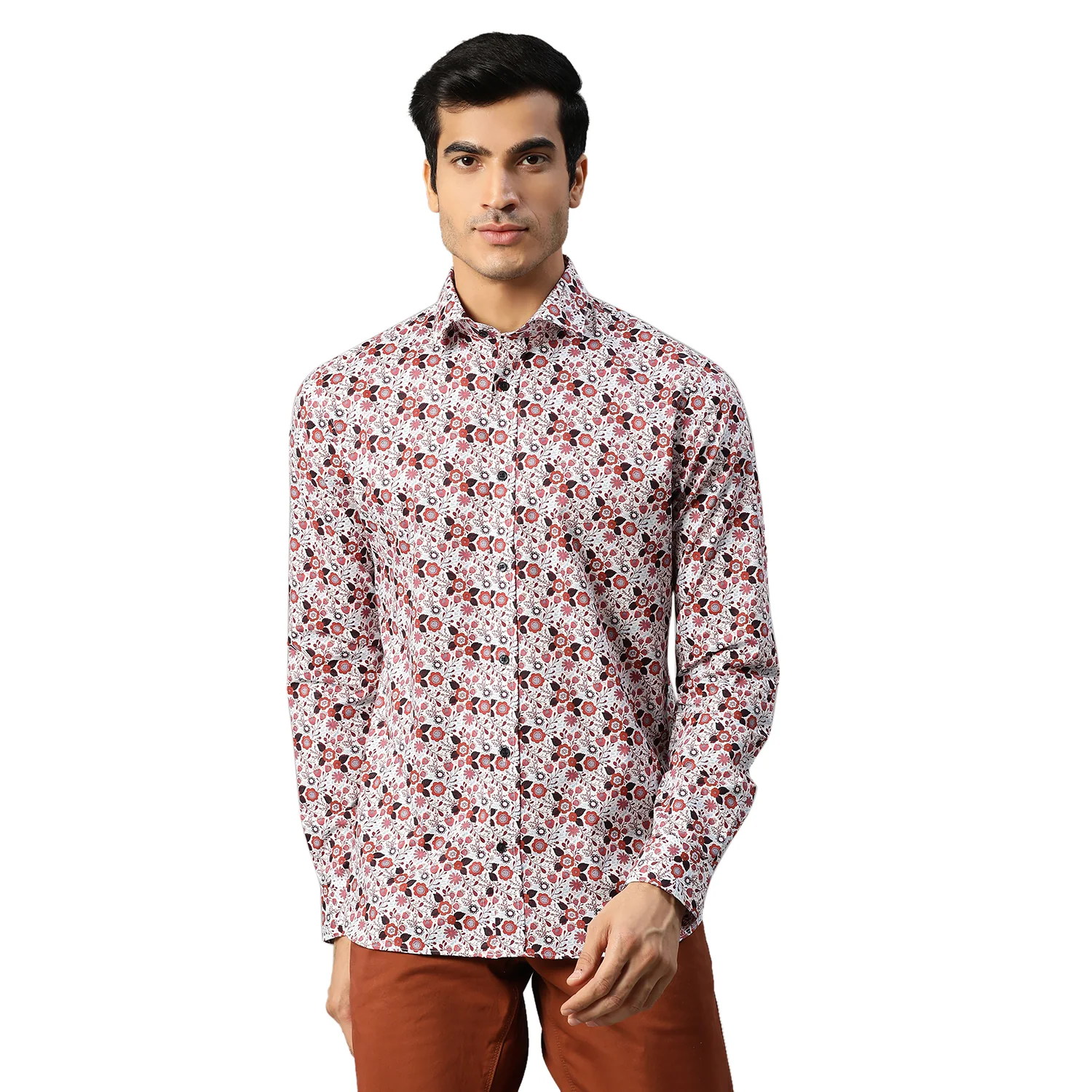 Matinique Men Red Printed Collar Shirt - Image 5