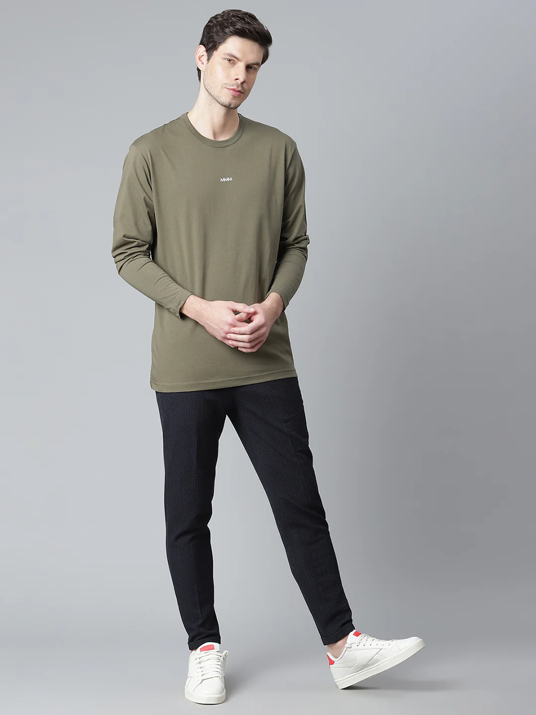 Matinique Men Olive Solid Round Neck TShirt - Image 5