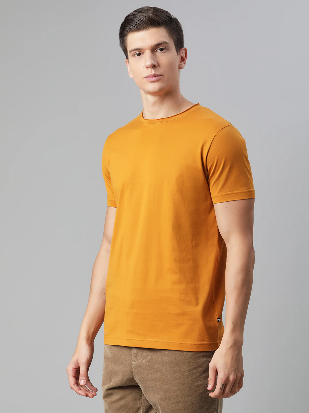 Matinique Men Yellow Solid Round Neck TShirt - Image 5