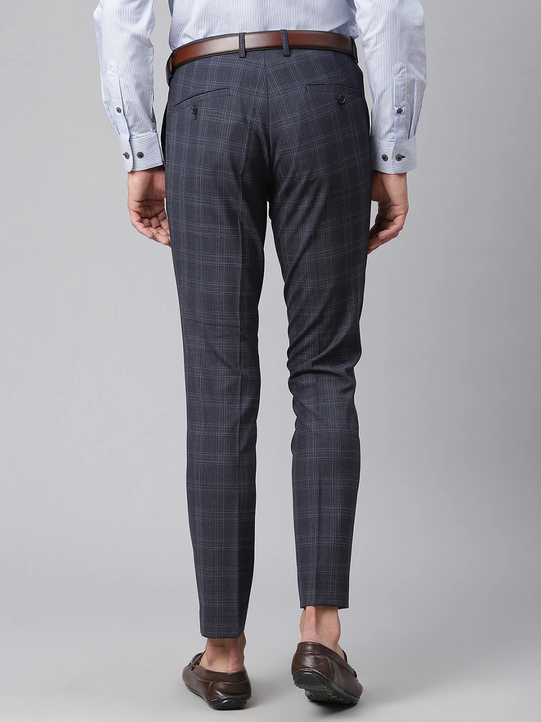 Matinique Men Navy Solid Slim Fit Trouser - Image 2
