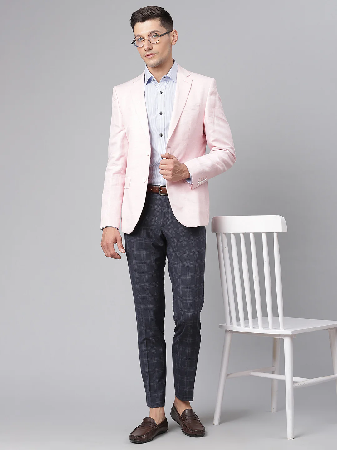 Matinique Men Navy Solid Slim Fit Trouser - Image 5