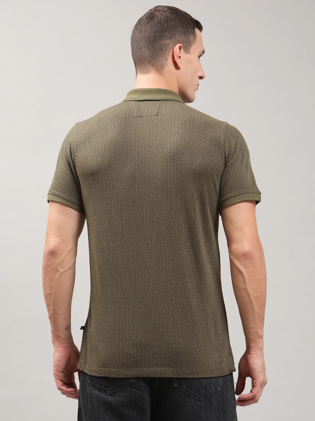 Matinique Men Green Solid Polo TShirt - Image 2