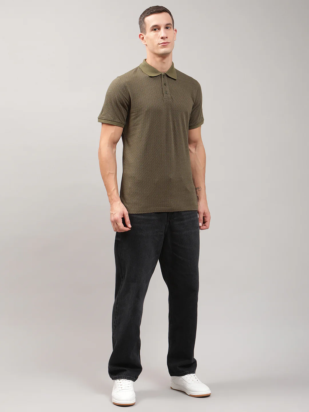 Matinique Men Green Solid Polo TShirt - Image 5