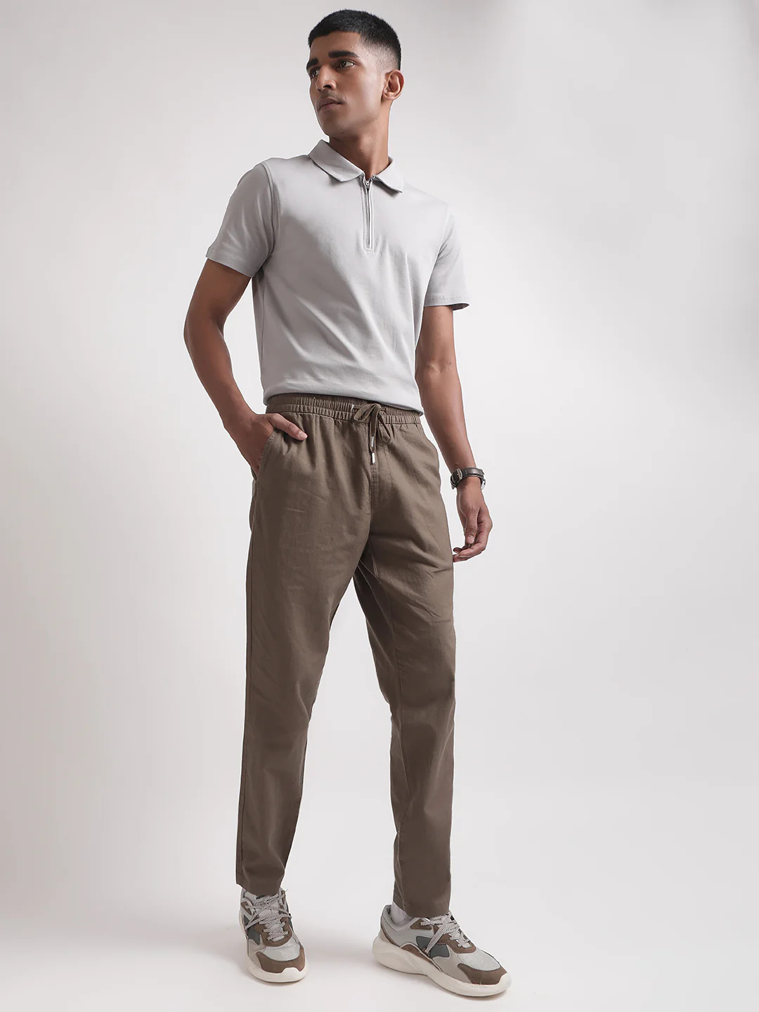 Matinique Men Brown Solid Regular Fit Trouser - Image 5