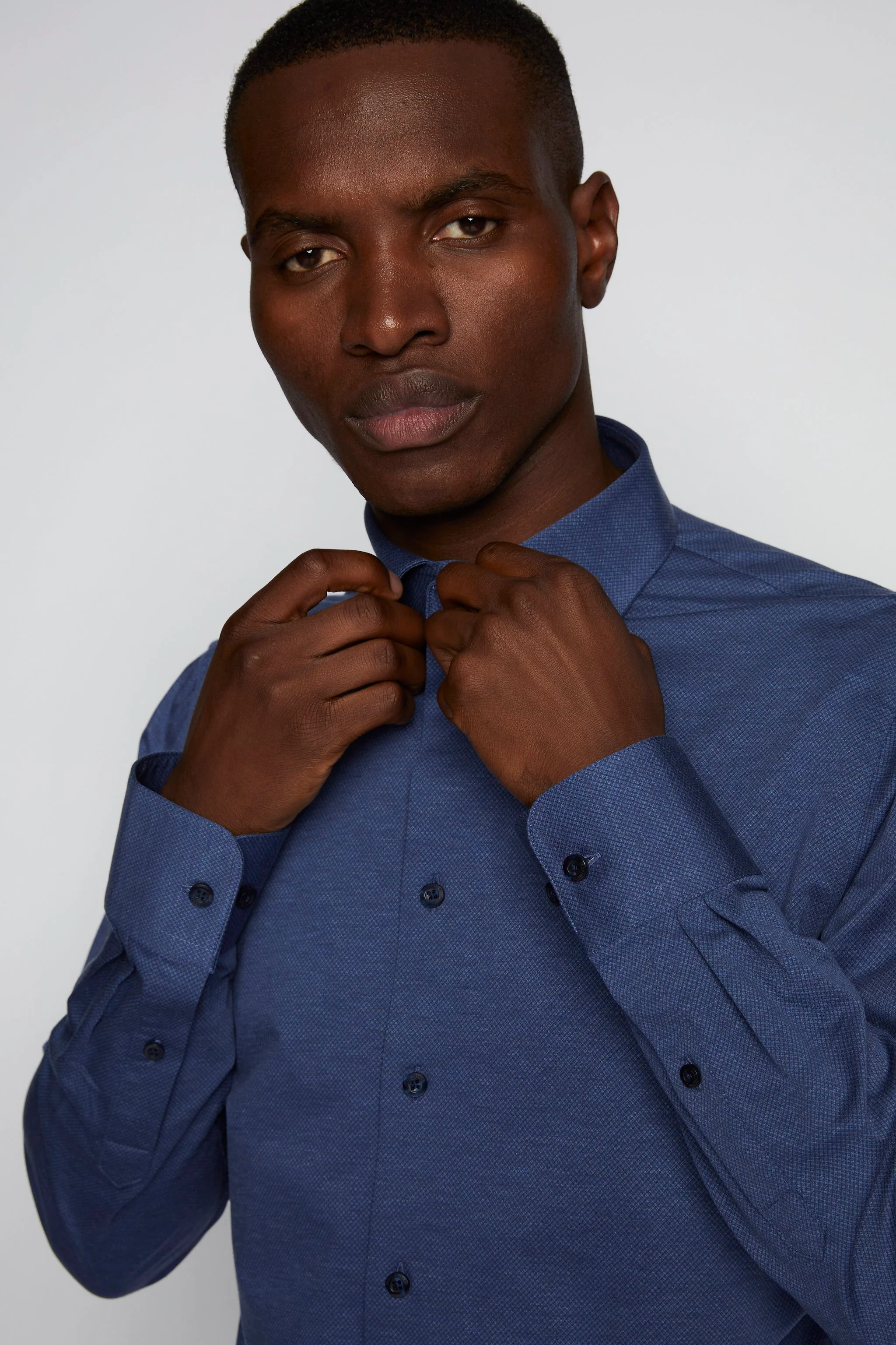 Matinique Blue Regular Fit Placket Shirt - Image 3