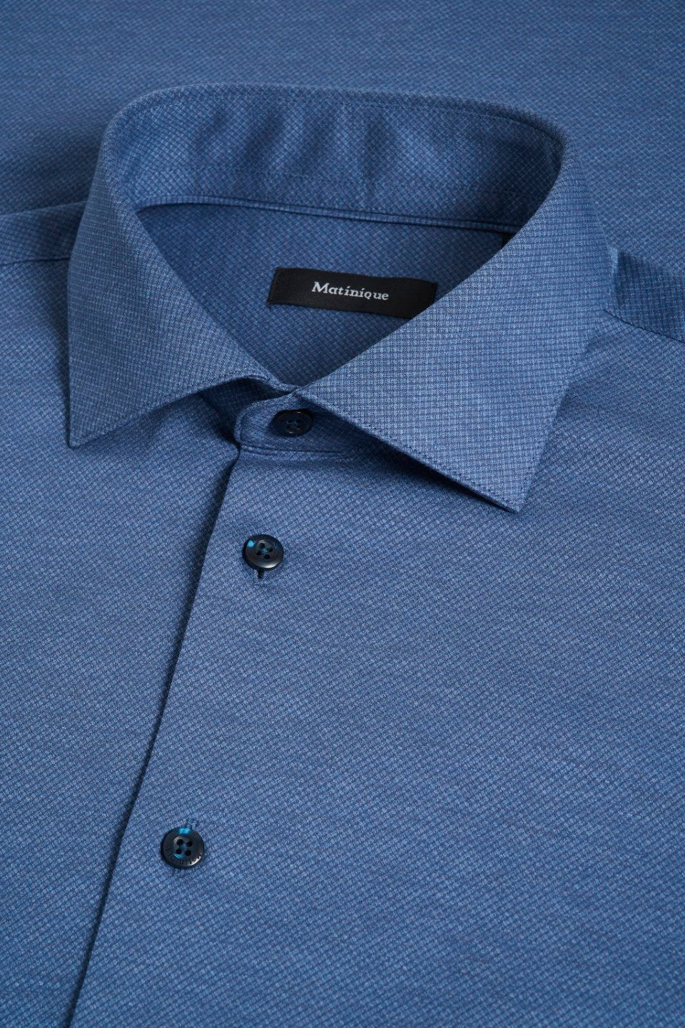 Matinique Blue Regular Fit Placket Shirt - Image 5