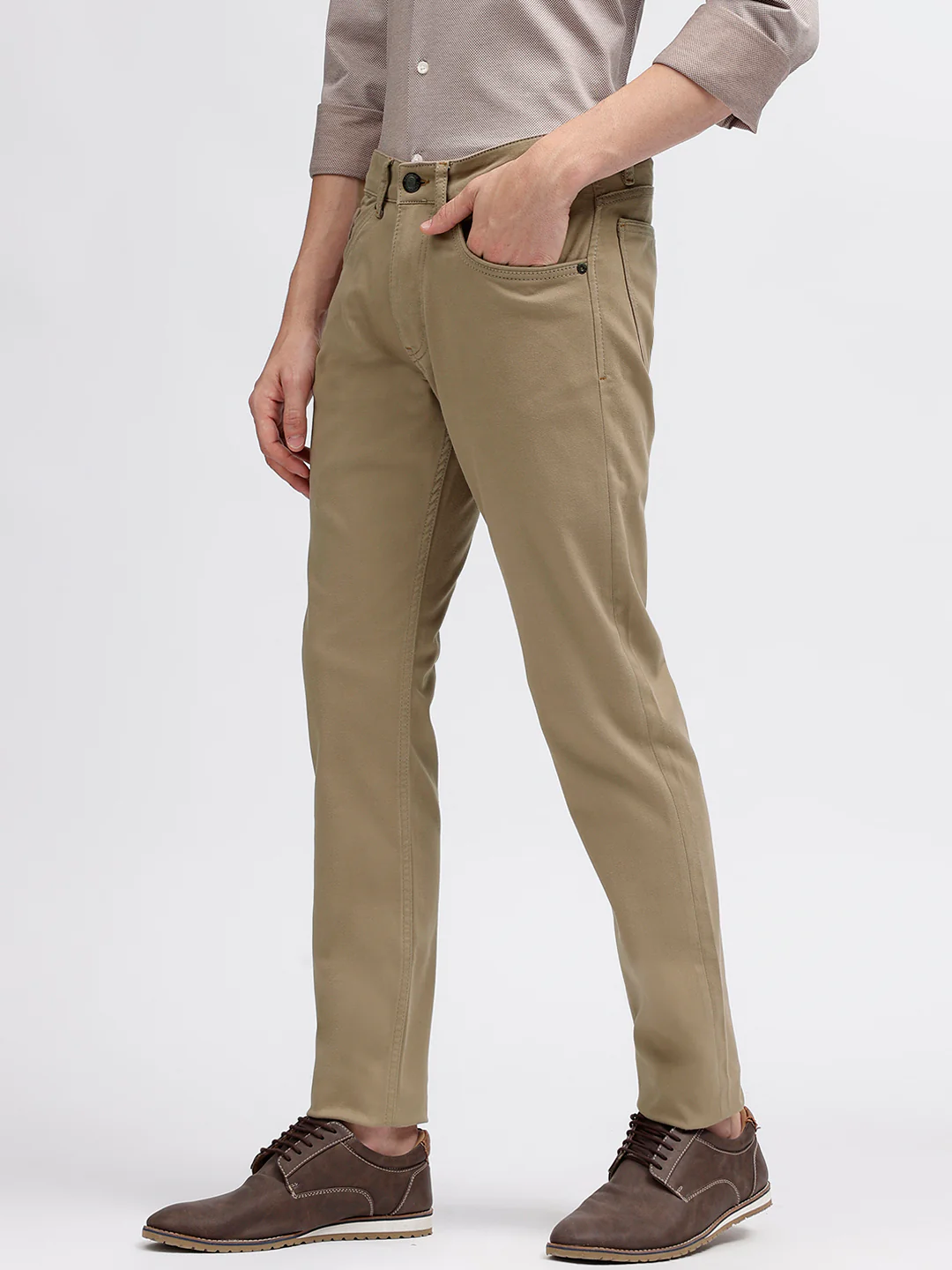 Matinique Men Khaki Non Stretchable Regular Fit Jeans - Image 2