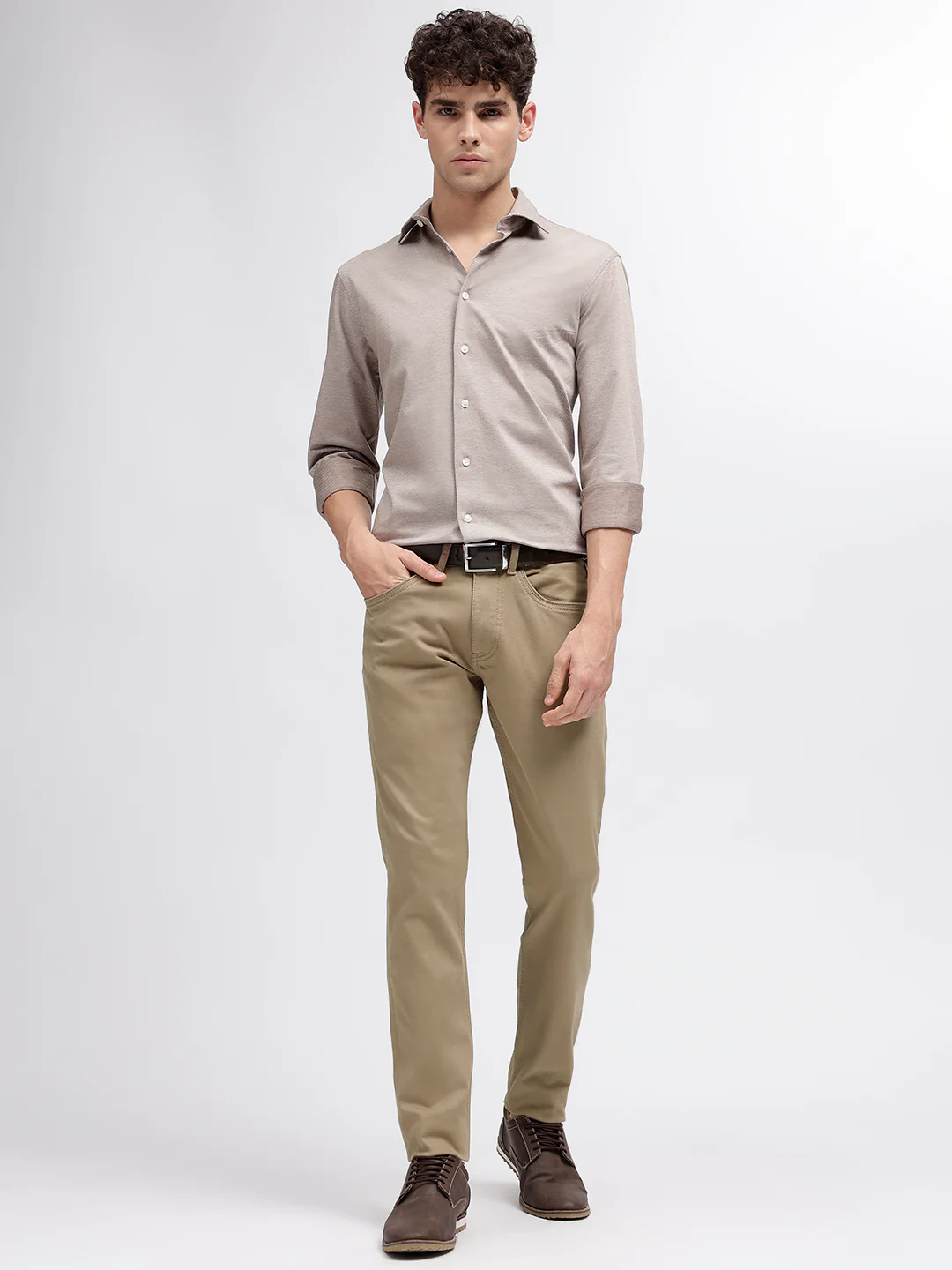 Matinique Men Khaki Non Stretchable Regular Fit Jeans - Image 4