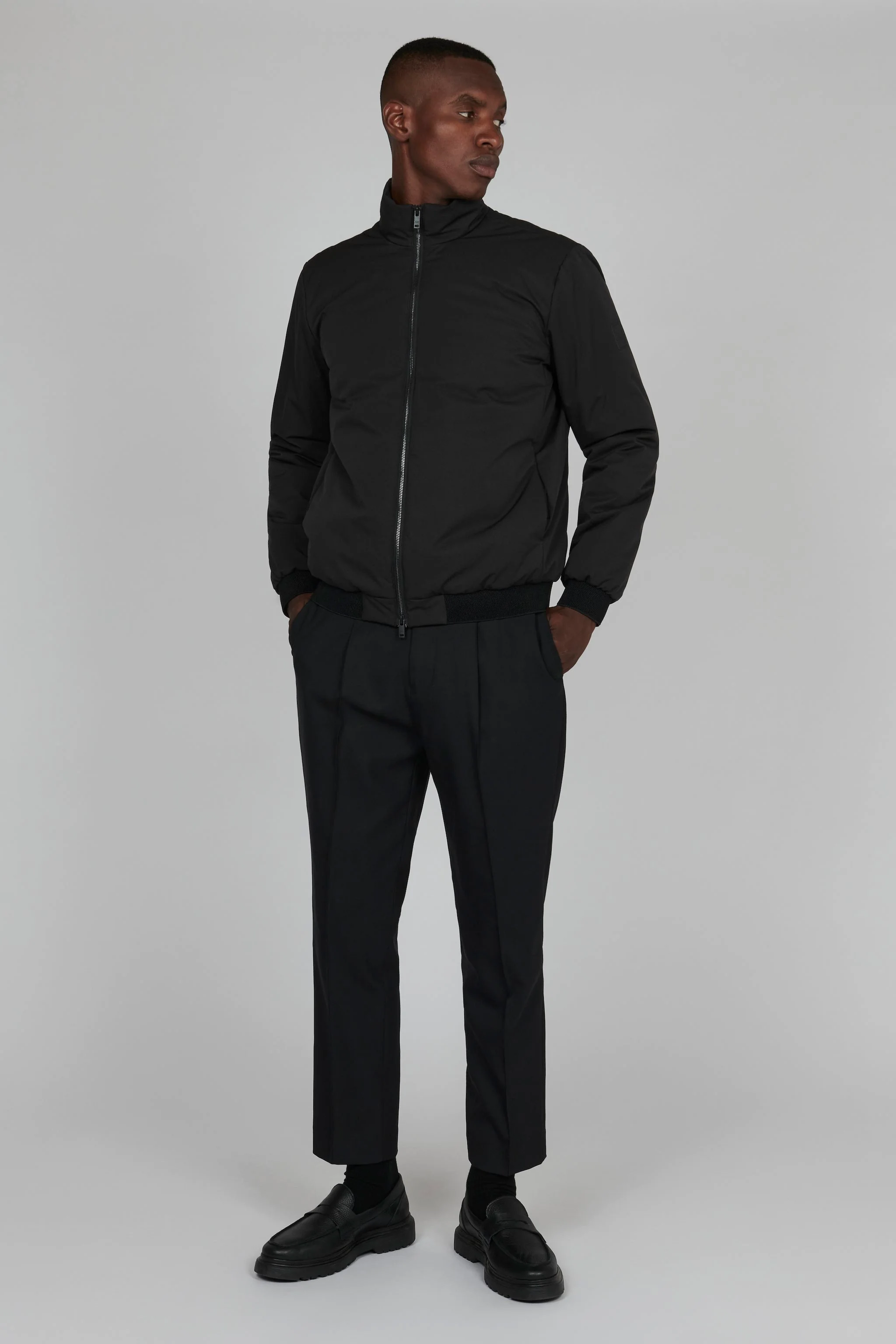 Matinique Men Solid Stand Collar Jacket - Image 3