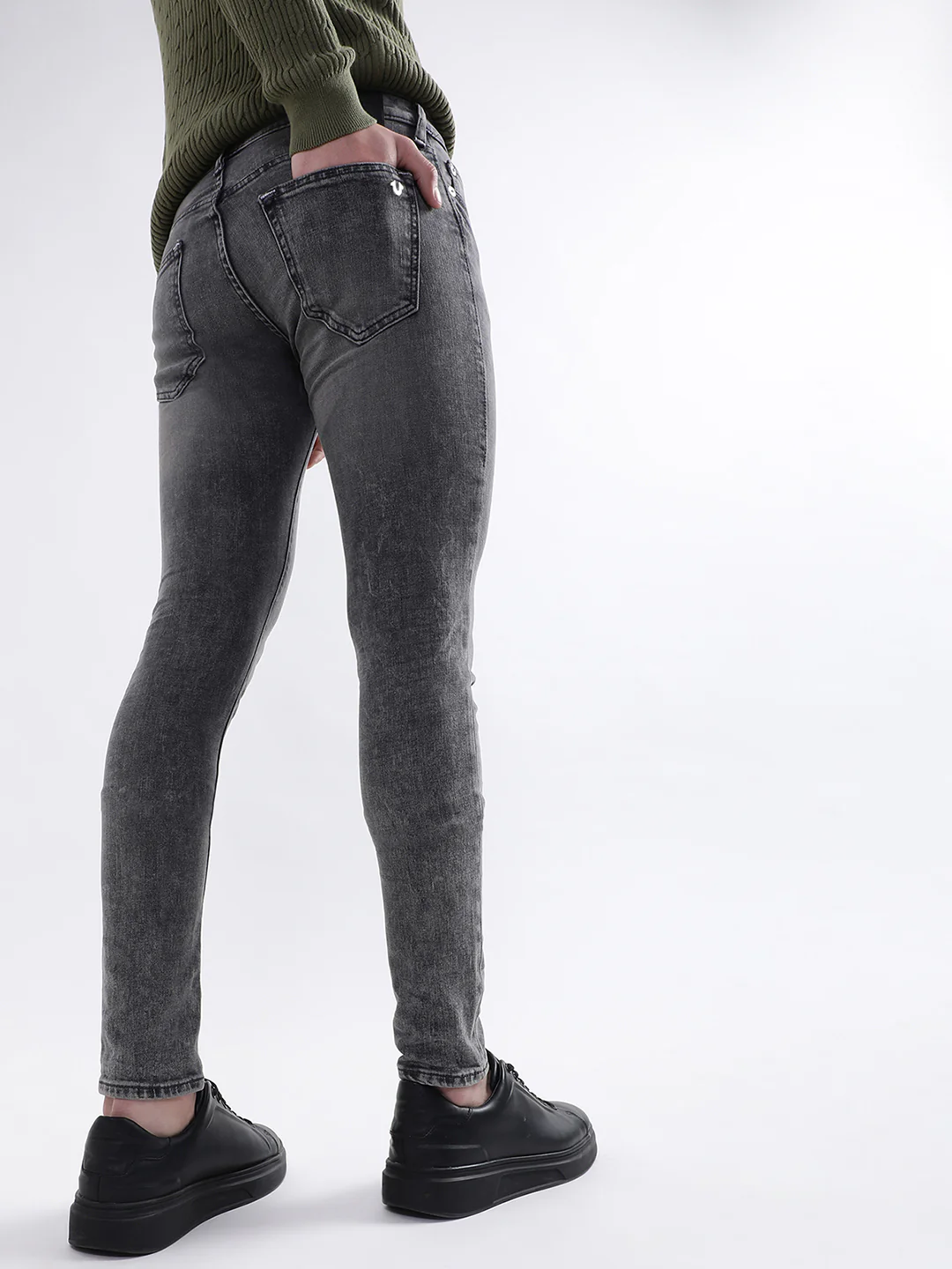 True Religion Men SN Tony Skinny Fit Mid Rise Jeans - Image 2