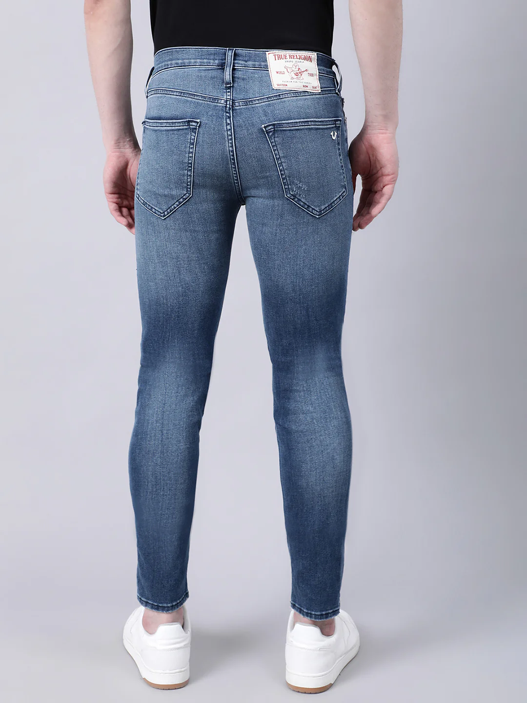 True Religion Men Metal HS Tony Super Skinny Fit Light Wash Jeans - Image 2