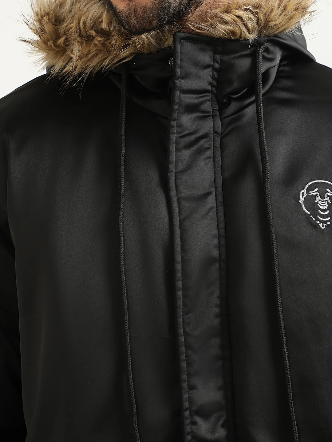 True Religion Men Black Printed Hooded Jacket - Image 6