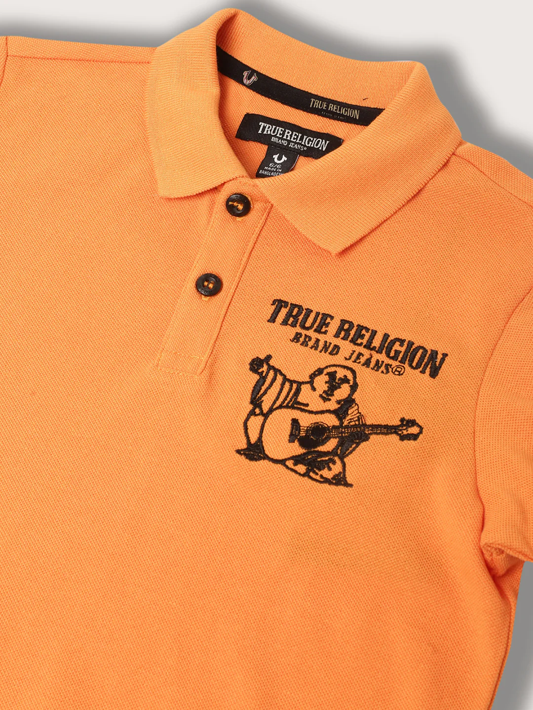 True Religion Kids Orange Regular Fit Polo T-Shirt - Image 3