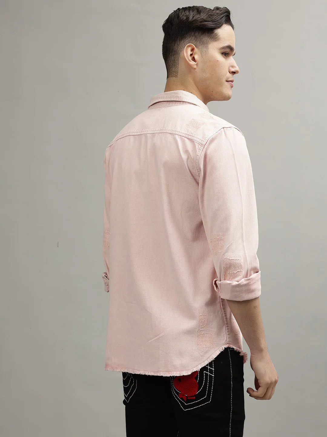 True Religion Pink Fashion Regular Fit Shirt - Image 2