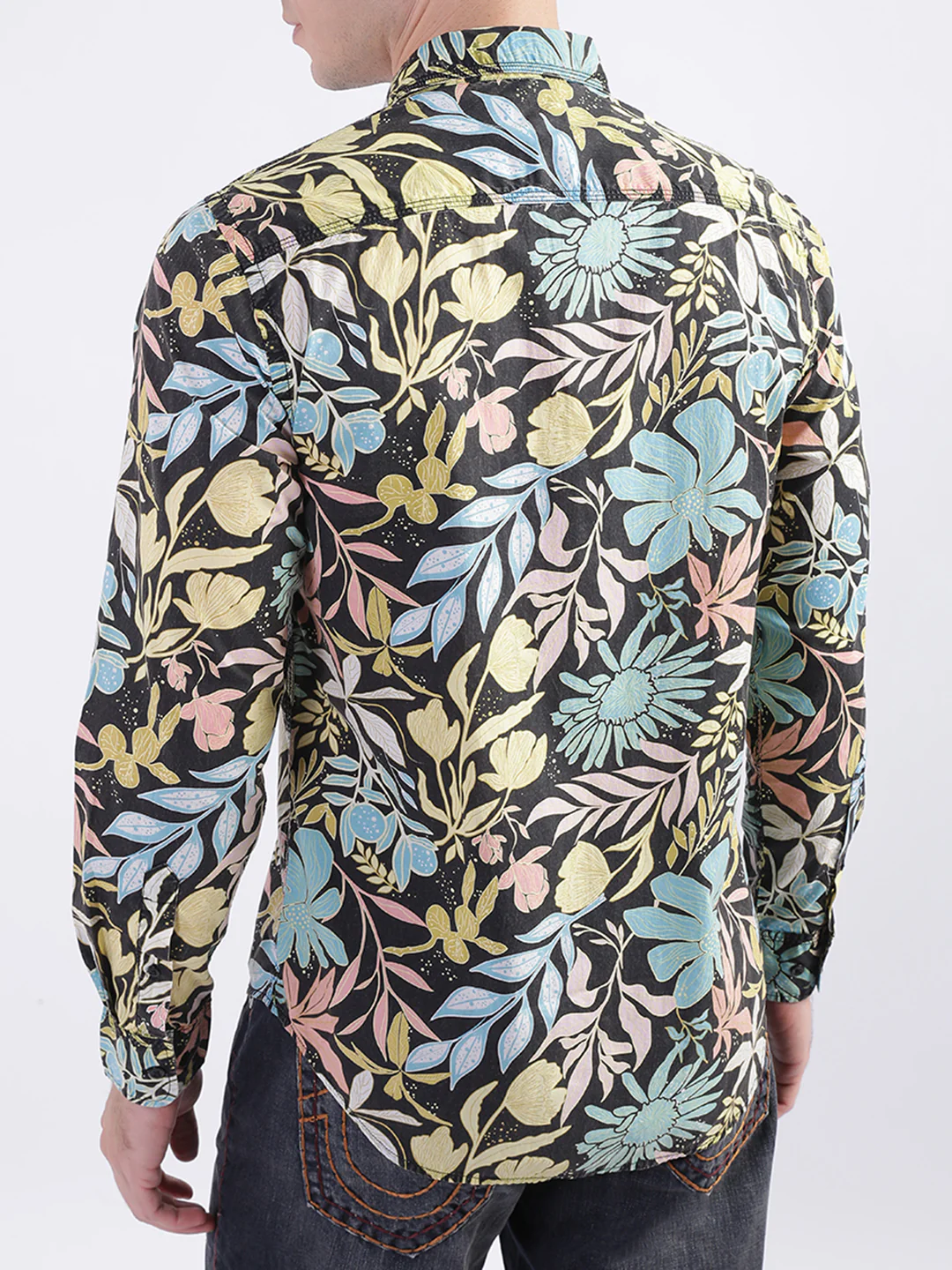 True Religion Multi Fashion Floral Print Regular Fit Shirt - Image 4