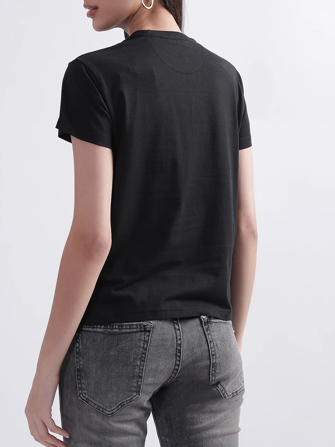 True Religion Black Logo Regular Fit T-Shirt - Image 3