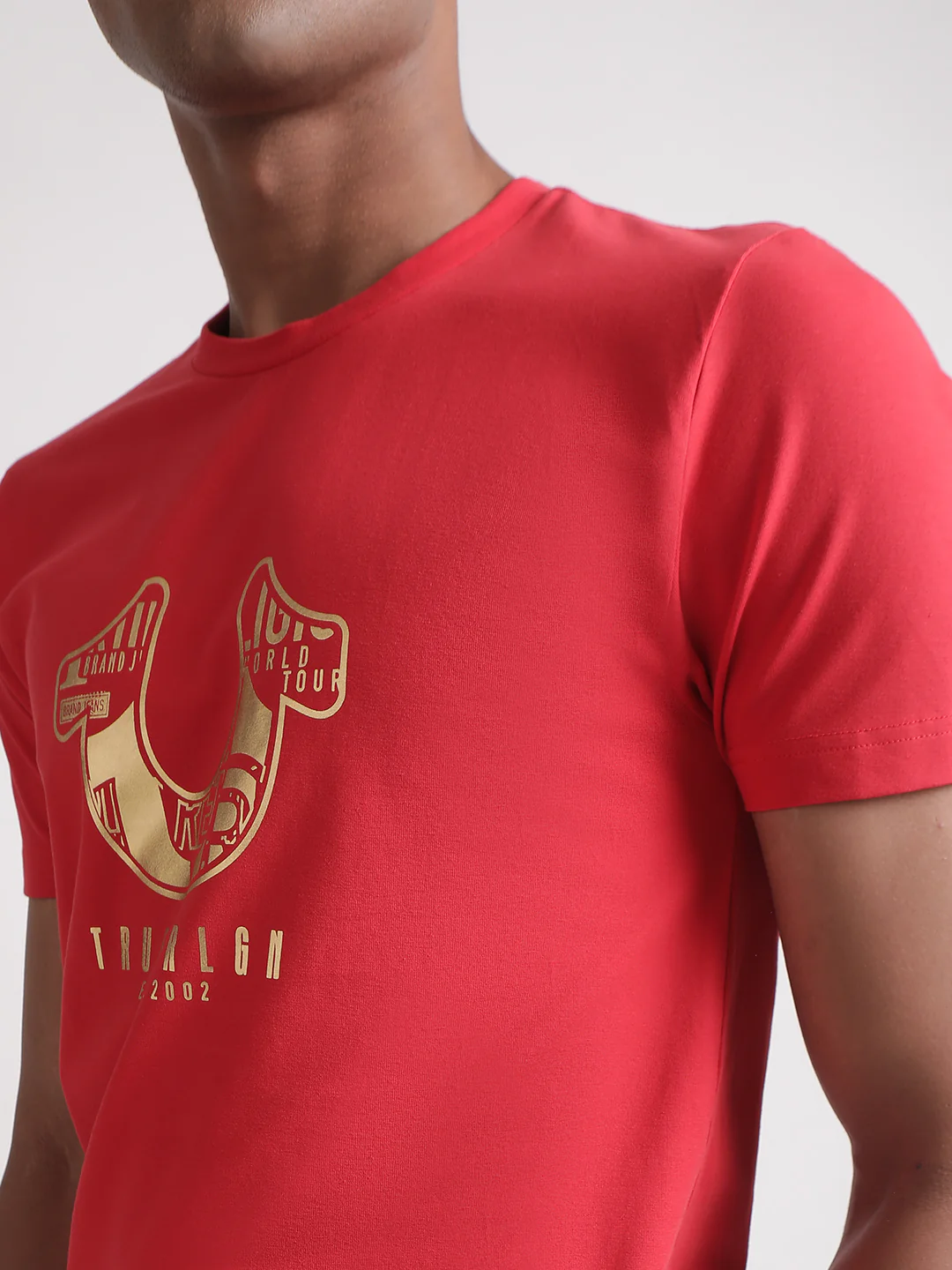 True Religion Red Logo Regular Fit T-Shirt - Image 5