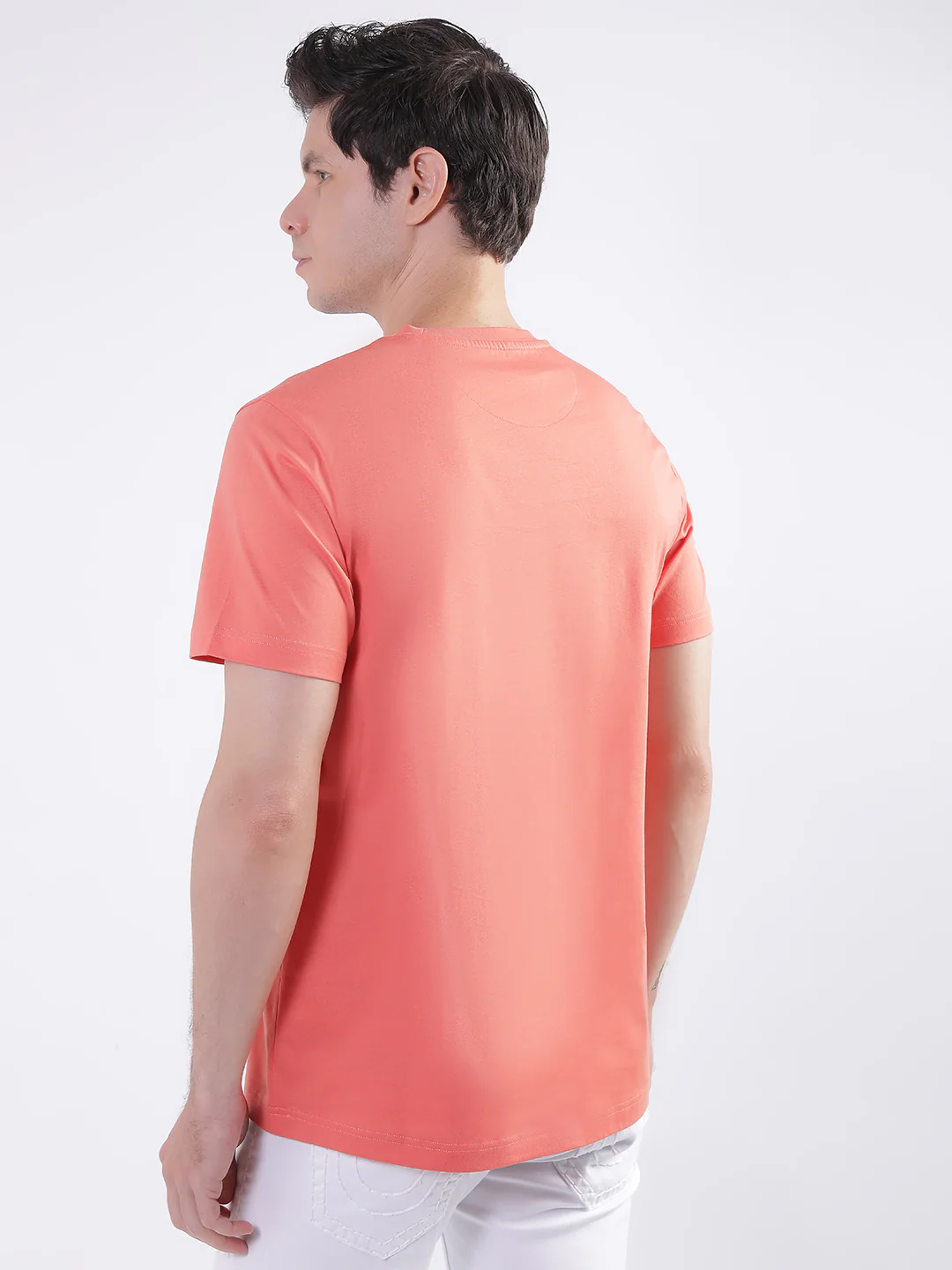 True Religion Coral Fashion Logo Regular Fit T-Shirt - Image 4