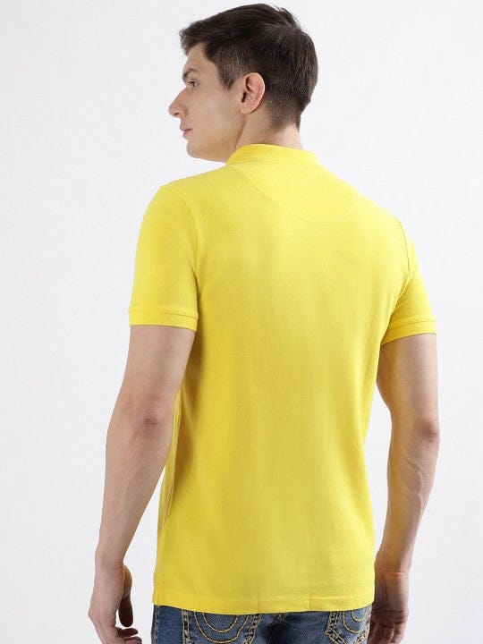 True Religion Men Yellow Polo Tshirt - Image 4