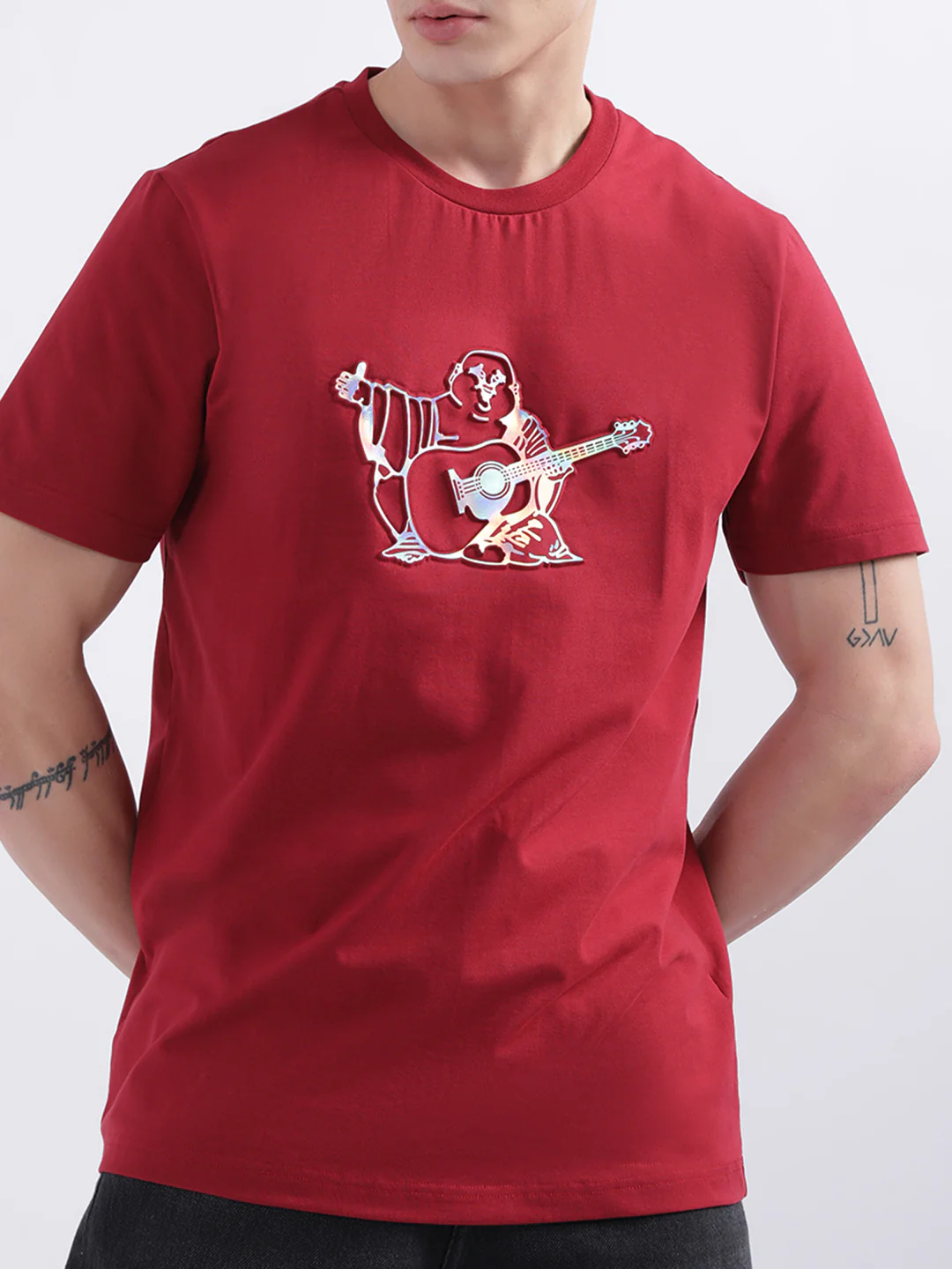 True Religion Red Logo Regular Fit T-Shirt - Image 2
