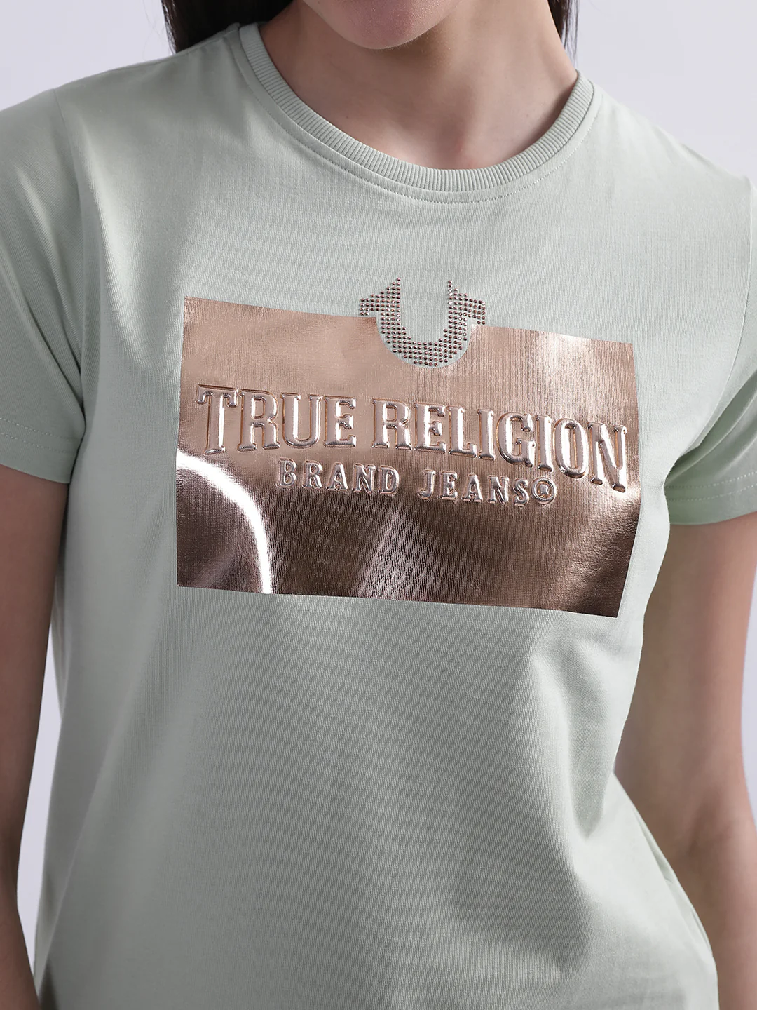 True Religion Mint Logo Regular Fit T-Shirt - Image 6