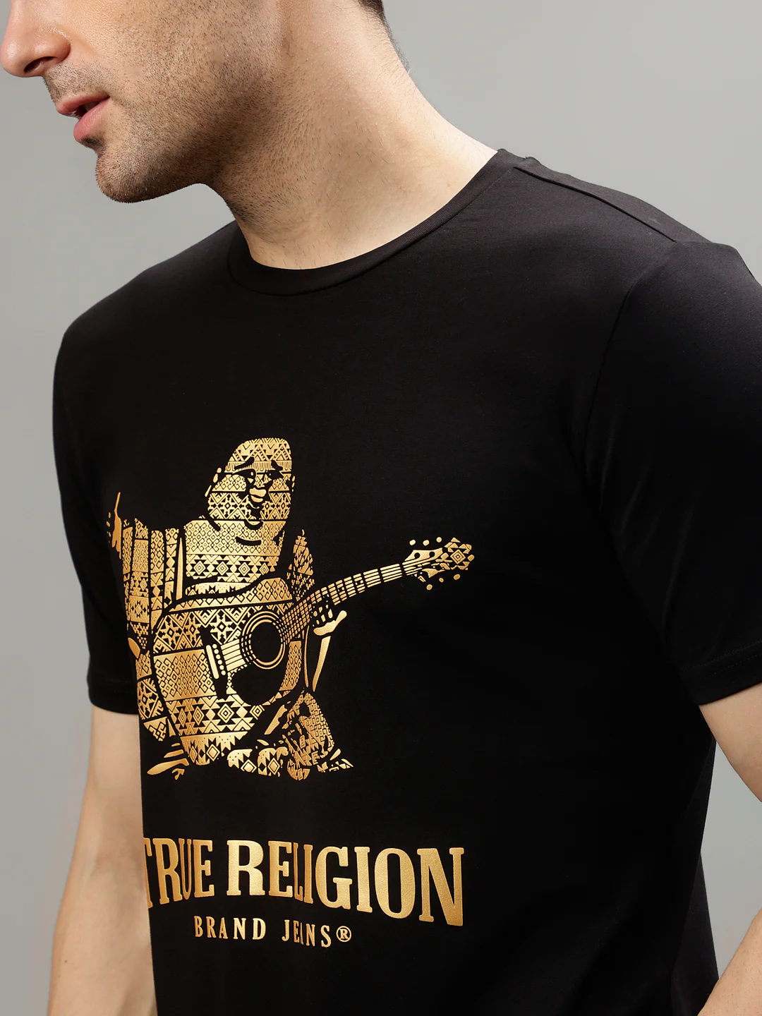 True Religion Black Fashion Printed Regular fit T-Shirt - Image 7