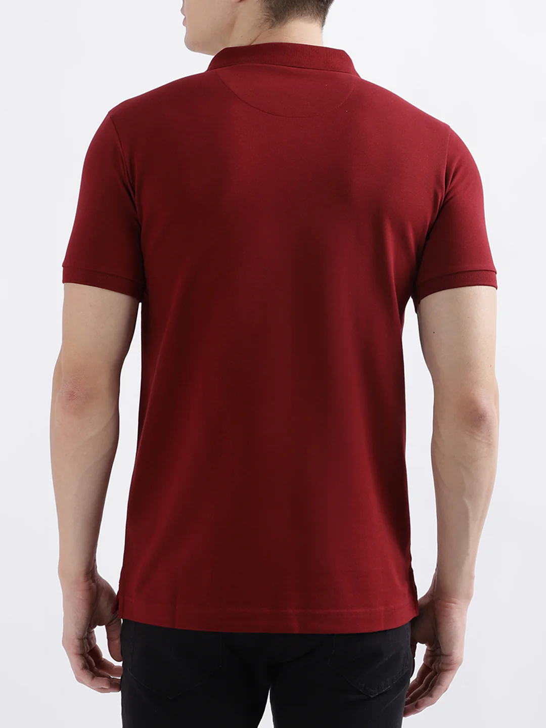 True Religion Maroon Fashion Regular Fit Polo T-Shirt - Image 3