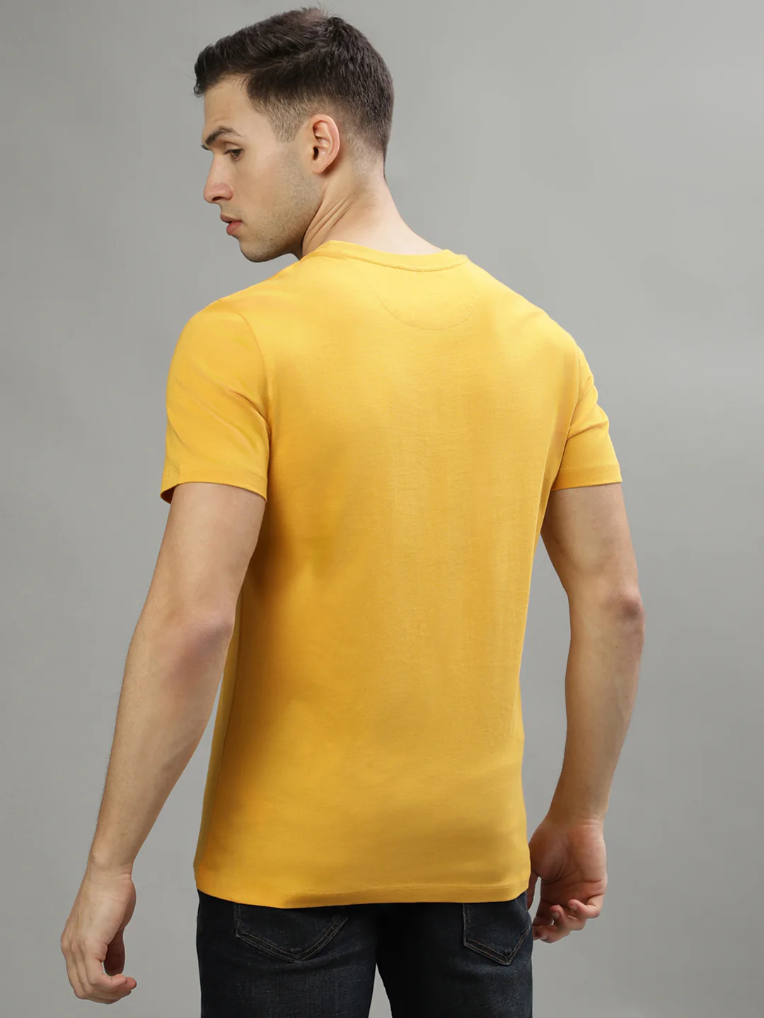 True Religion Yellow Fashion Printed Regular Fit T-Shirt - Image 4