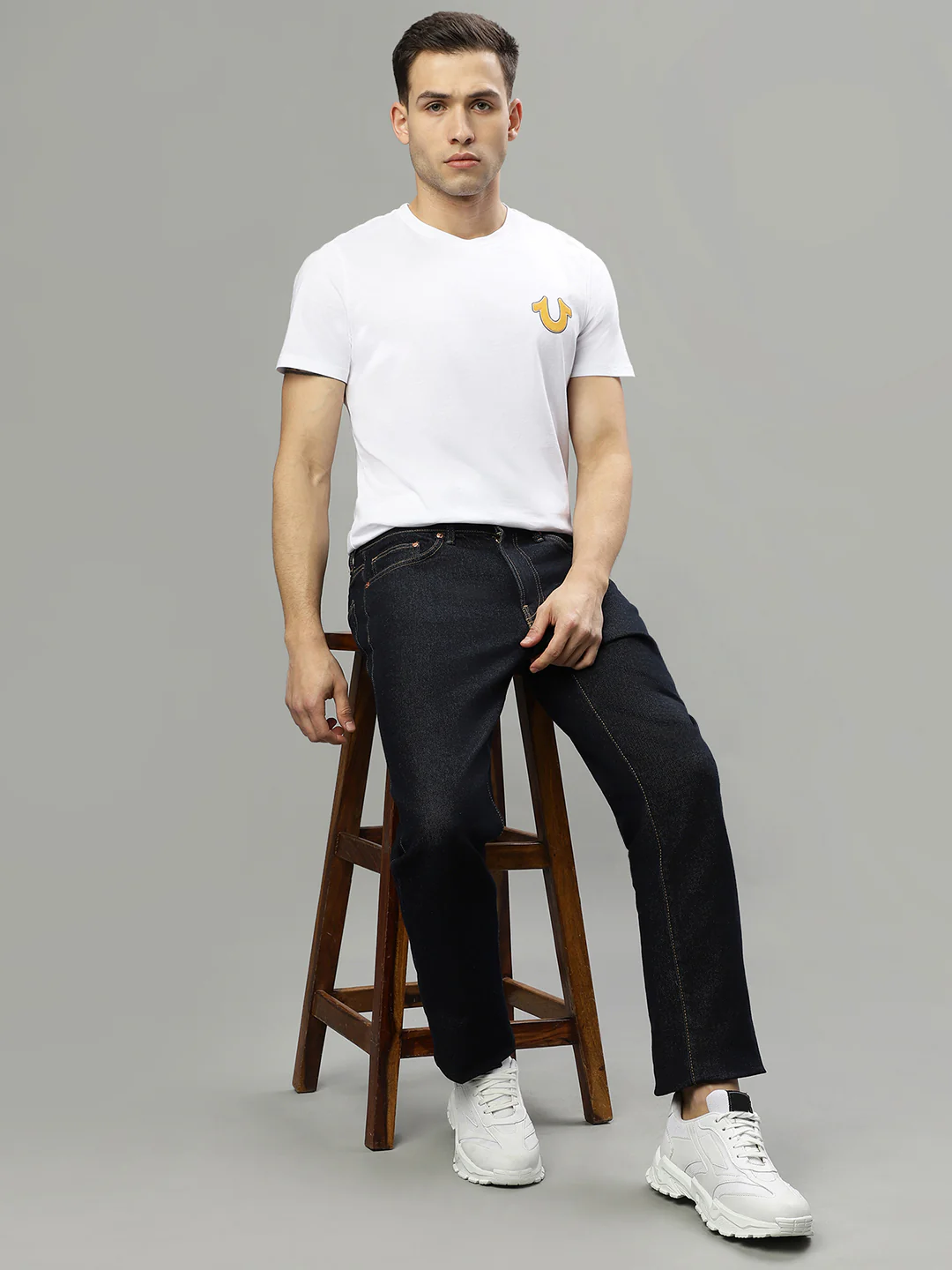 True Religion White Fashion Regular Fit T-Shirt - Image 5
