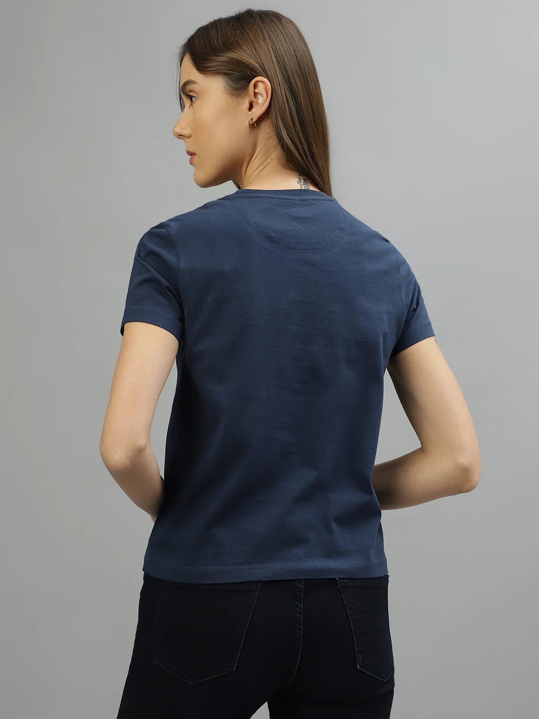 True Religion Blue Fashion Logo Regular Fit T-Shirt - Image 4