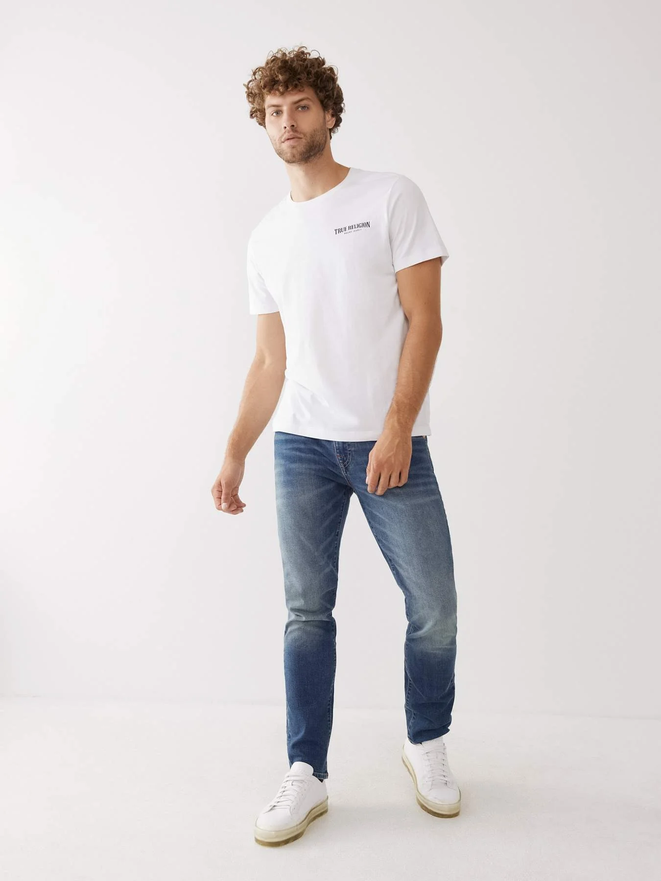 True Religion Men SN Rocco Slim Fit Medium Wash Jeans - Image 4