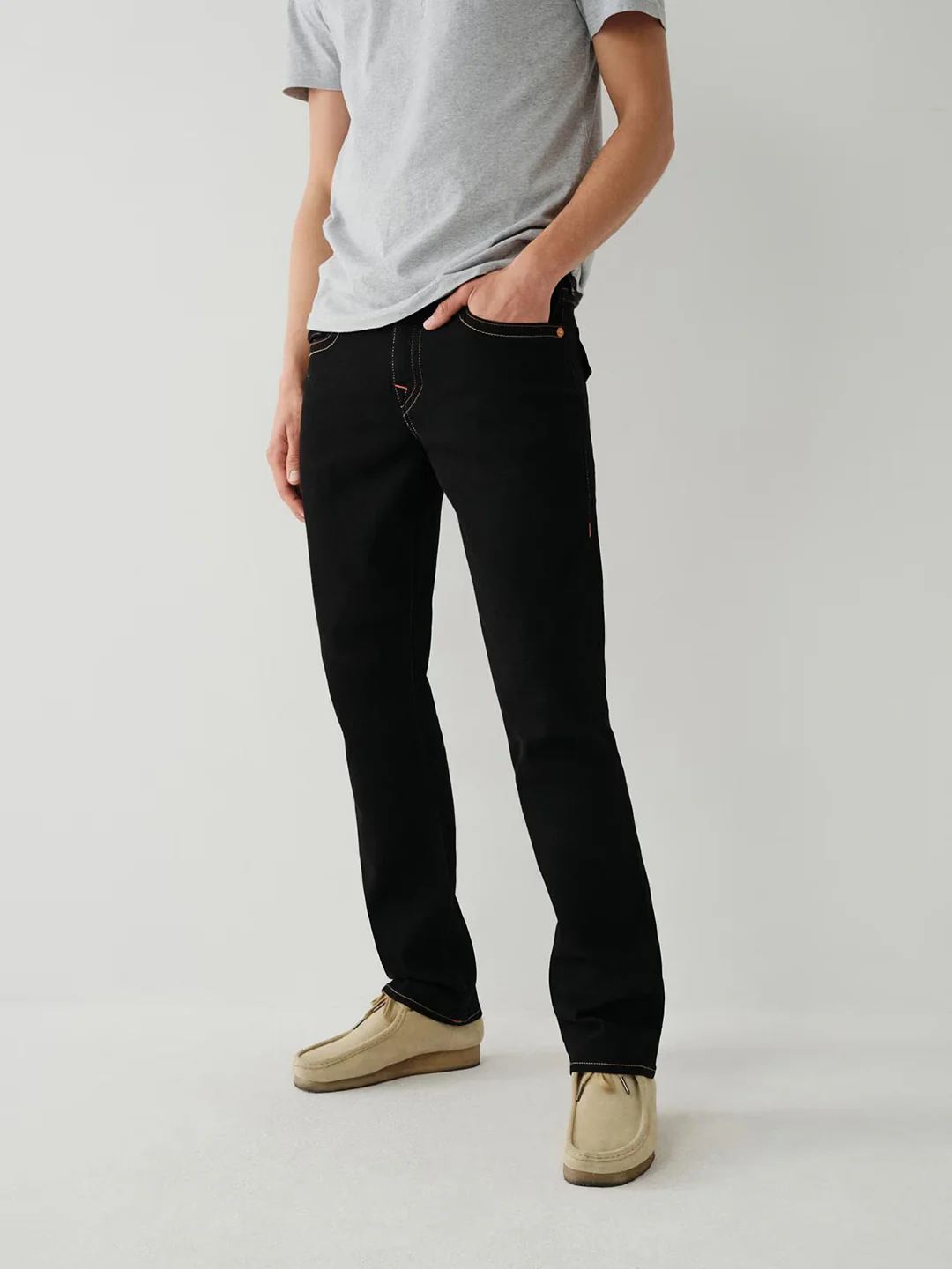 True Religion Men SN Ricky Straight Fit Mid Rise Jeans - Image 2