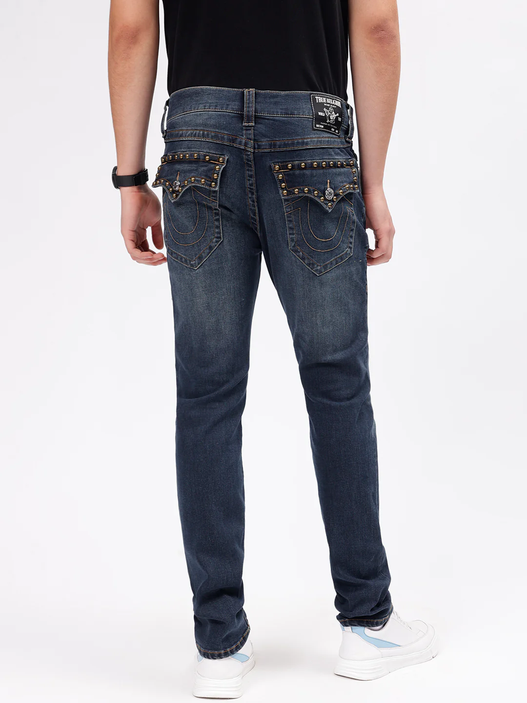 True Religion Men SN Rocco Slim Fit Medium Wash Jeans - Image 2
