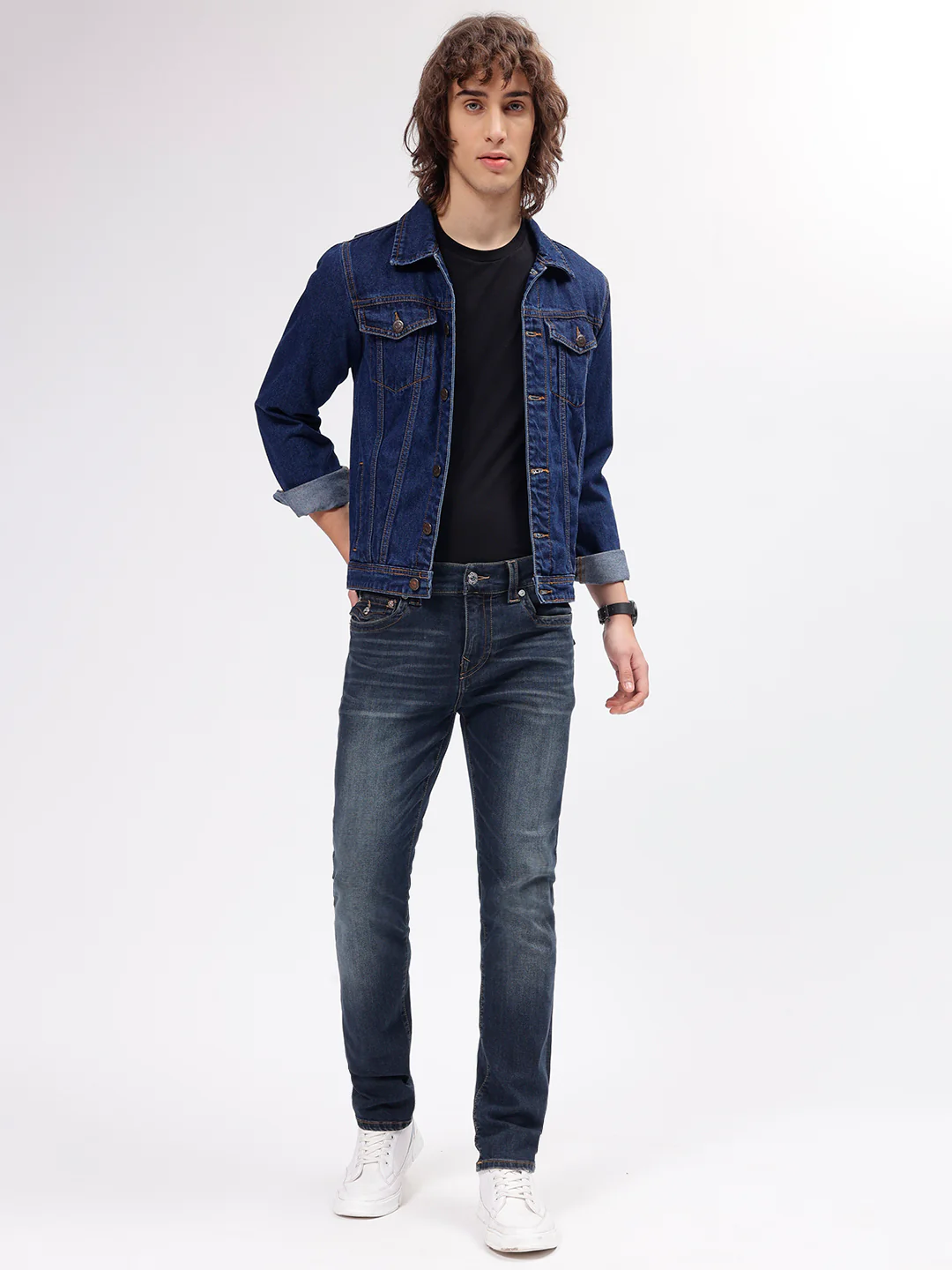 True Religion Men SN Rocco Slim Fit Medium Wash Jeans - Image 5