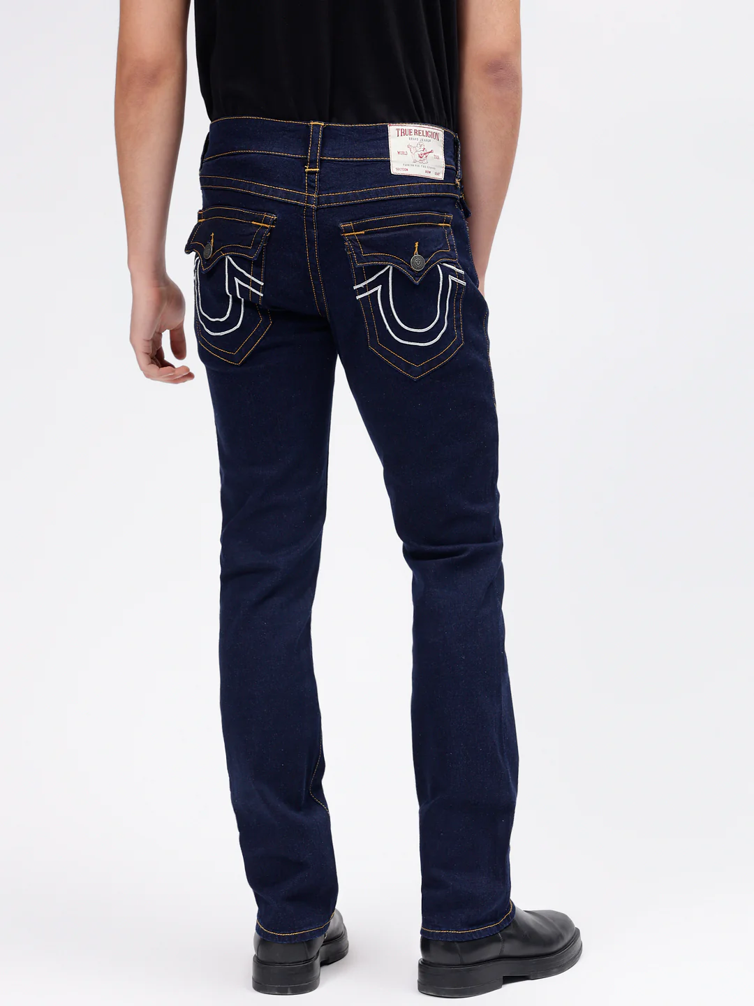 True Religion Men SN Ricky Straight Fit Dark Wash Jeans - Image 2