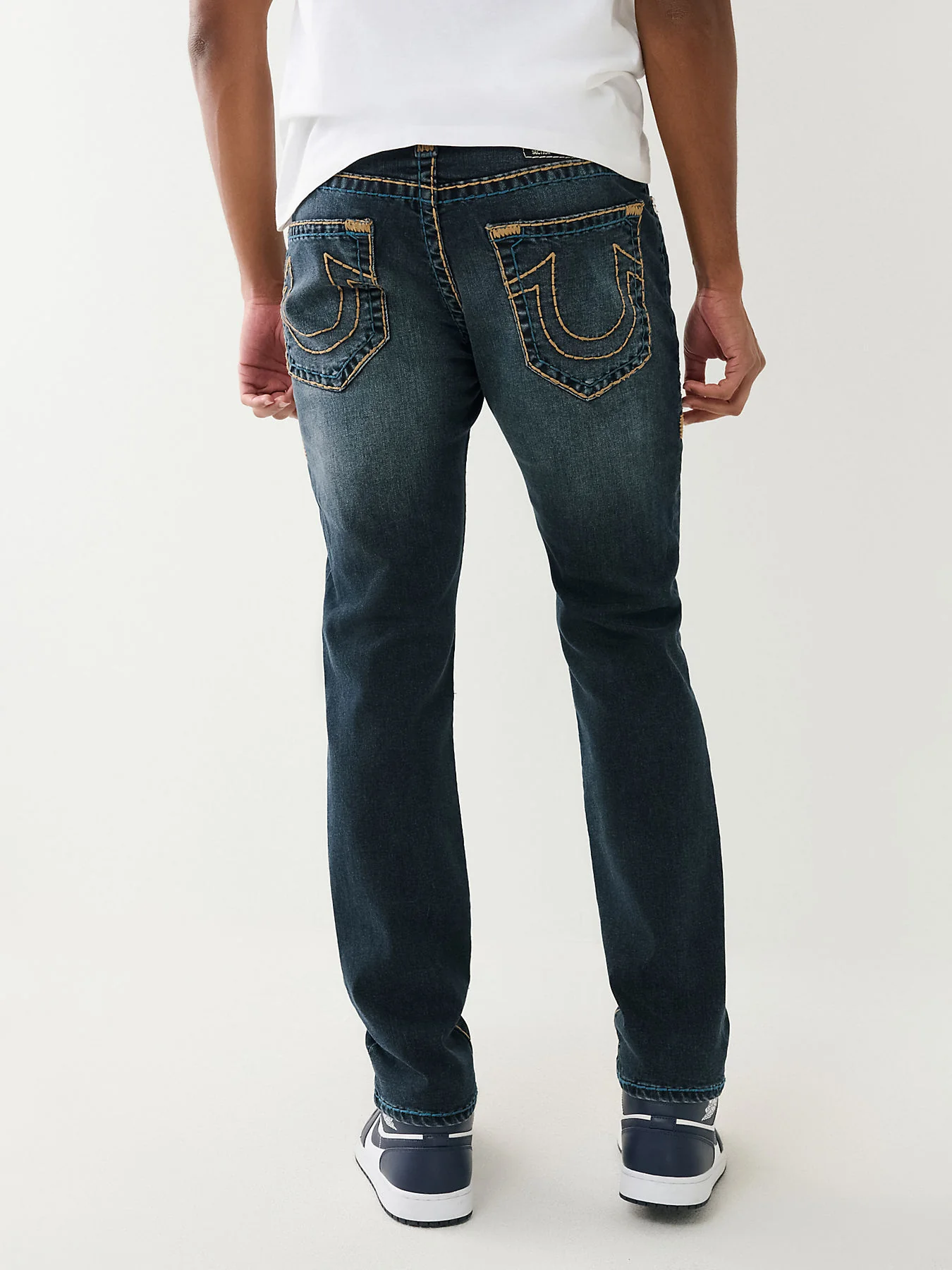 True Religion Men Super T Rocco Slim Fit Medium Wash Jeans - Image 2