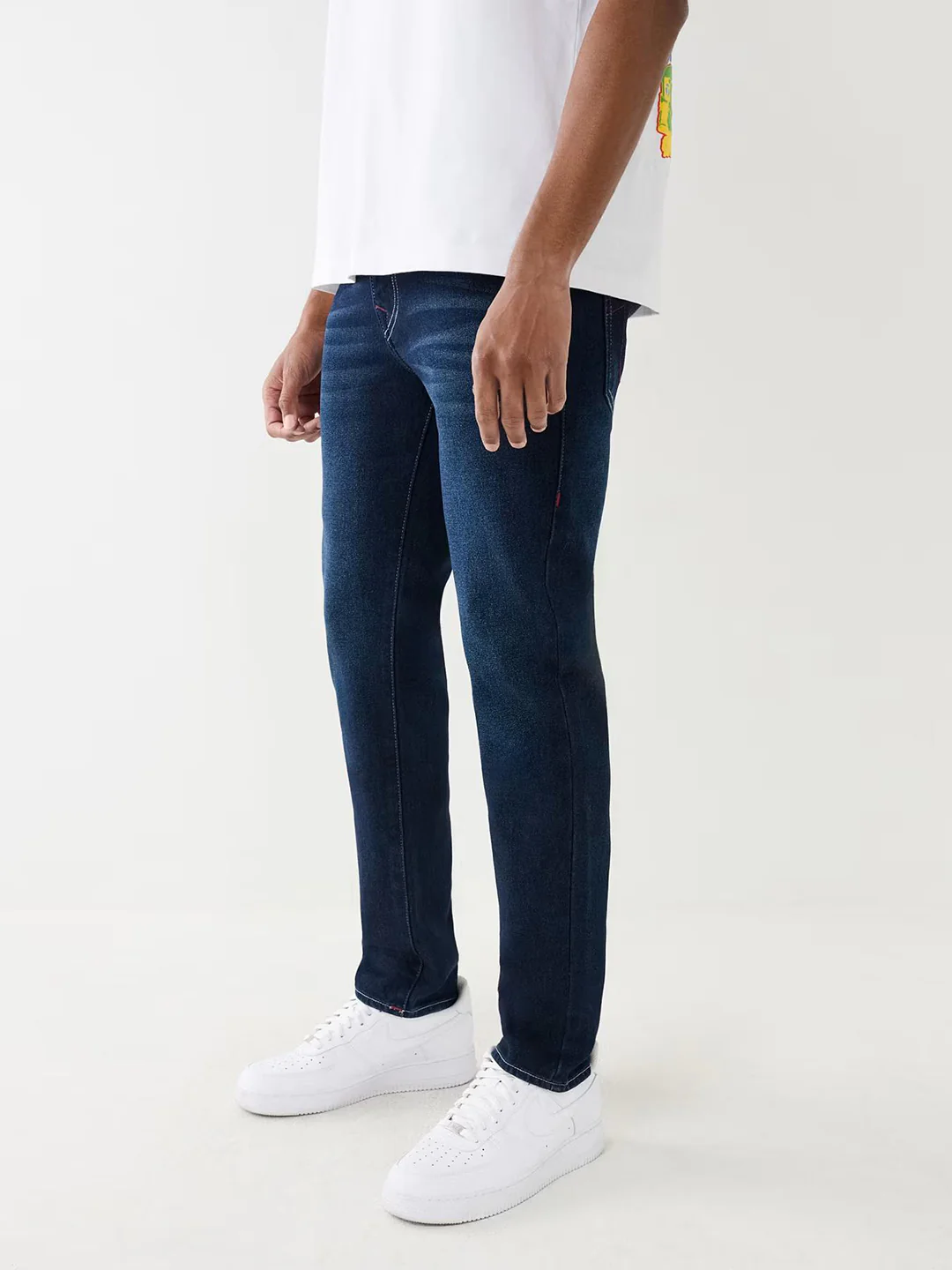 True Religion Men SN Rocco Skinny Fit Dark Wash Jeans - Image 4