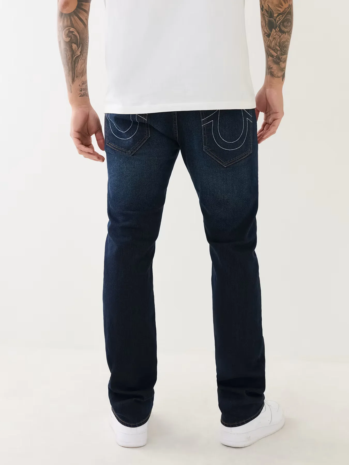 True Religion Men SN Ricky Straight Fit Dark Wash Jeans - Image 2