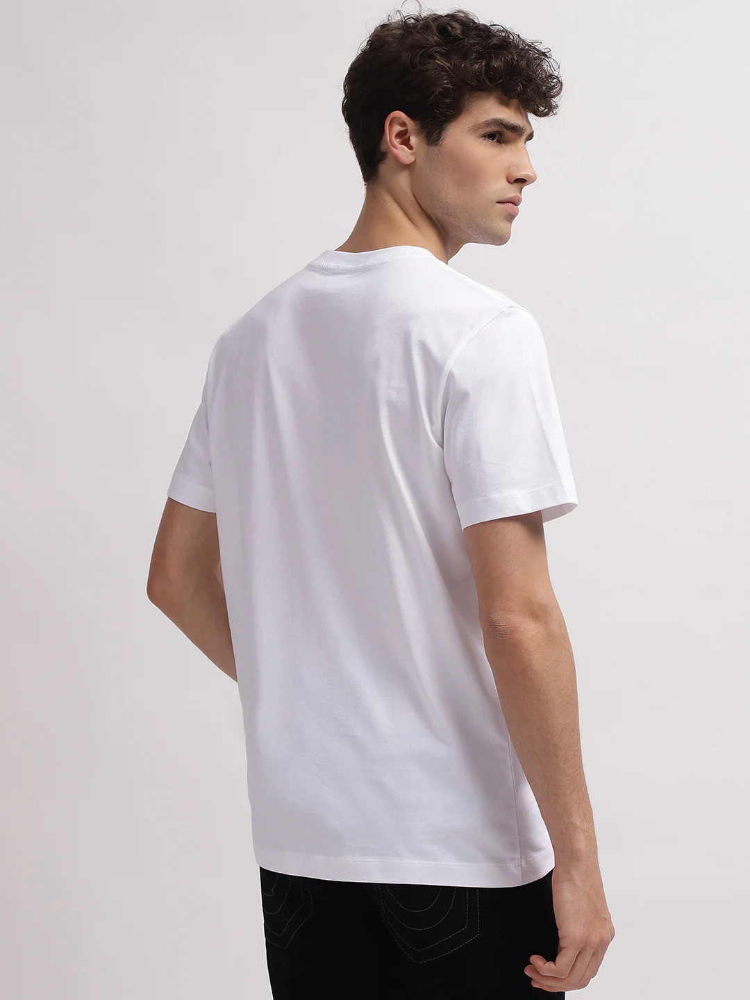 True Religion Men White Printed Round Neck Short Sleeves T-Shirt - Image 3