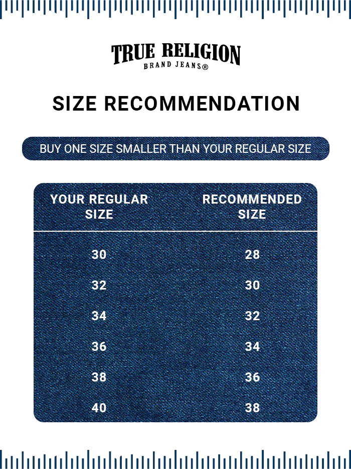 True Religion Men SUPER T Ricky Straight Fit Medium Wash Jeans - Image 6