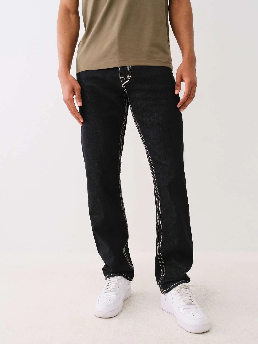True Religion Men Big QT Ricky Straight Fit Mid Rise Jeans - Image 3