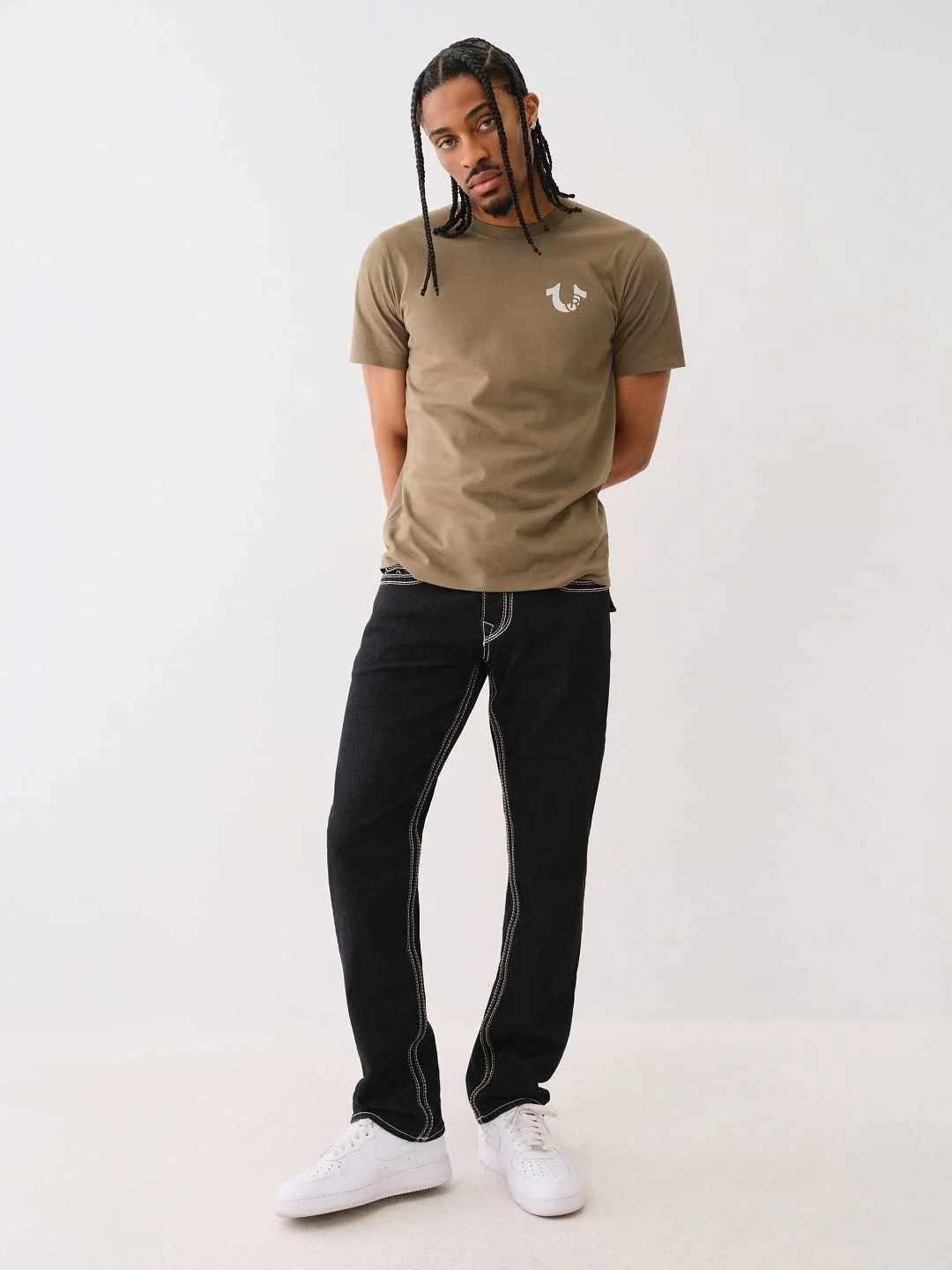 True Religion Men Big QT Ricky Straight Fit Mid Rise Jeans - Image 4