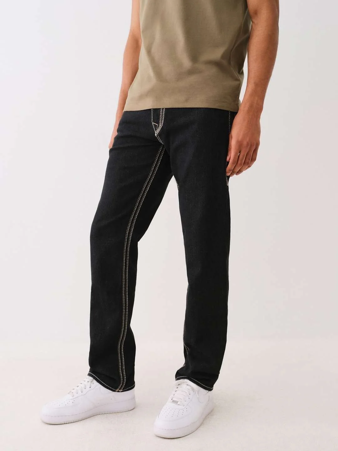 True Religion Men Big QT Ricky Straight Fit Mid Rise Jeans - Image 6