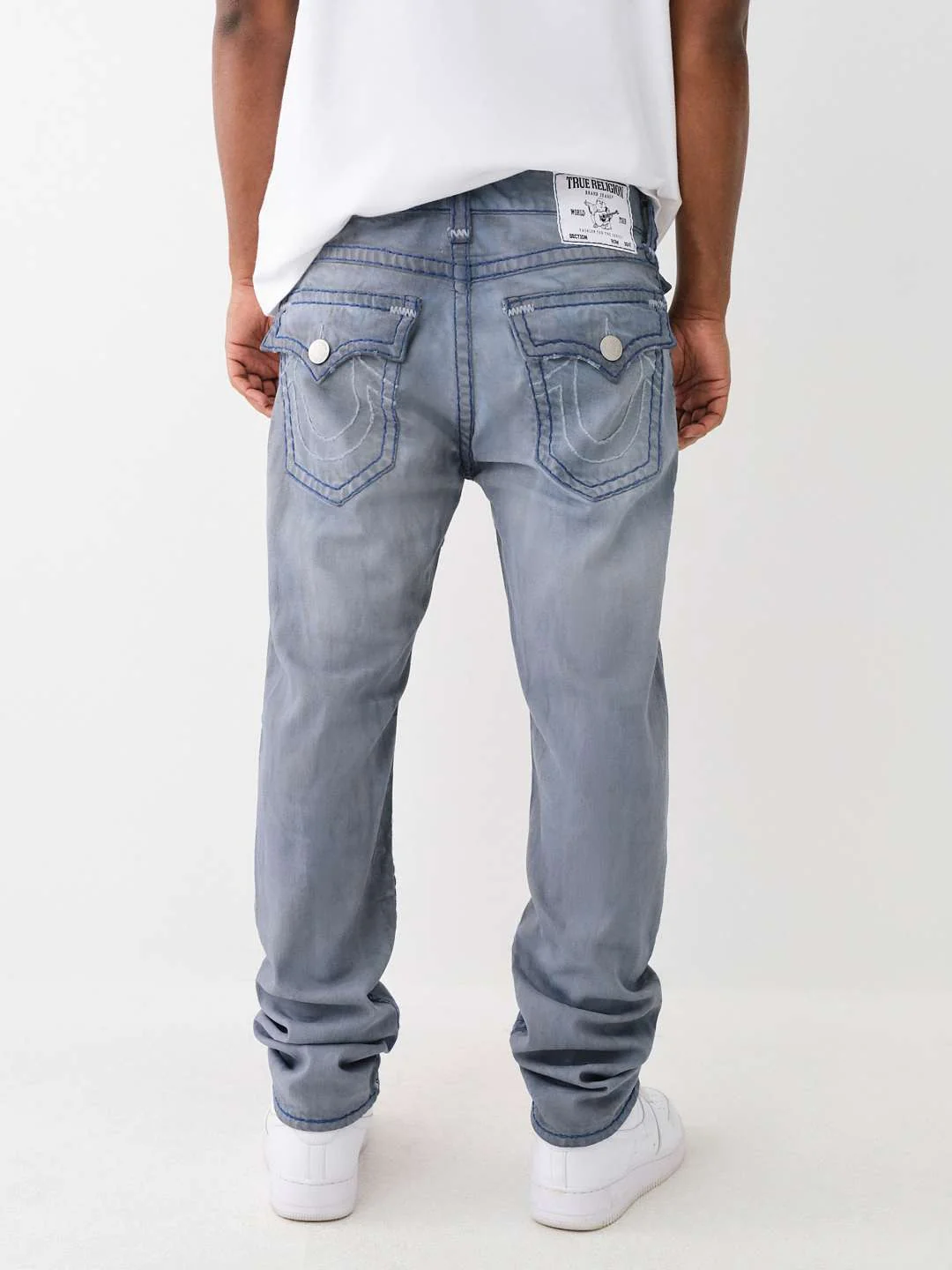 True Religion Men Super T Rocco Slim Fit Light Wash Jeans - Image 2