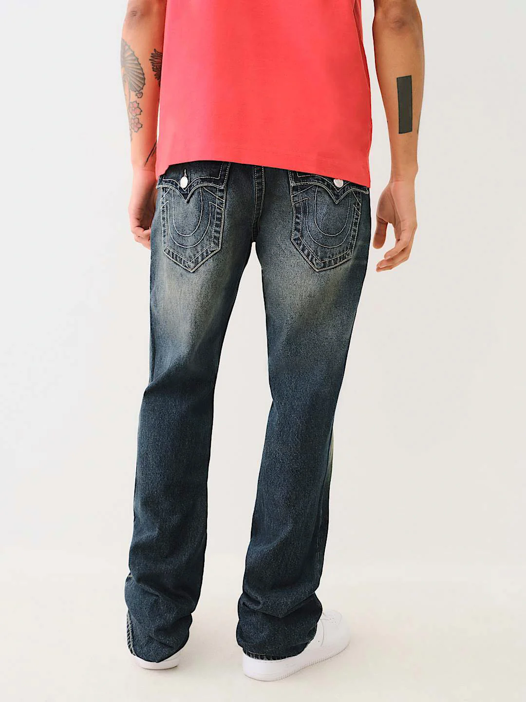 True Religion Men SN Billy Bootcut Fit Dark Wash Jeans - Image 2