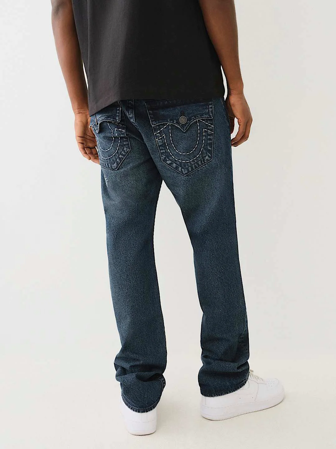 True Religion Men SN Ricky Straight Fit Dark Wash Jeans - Image 2