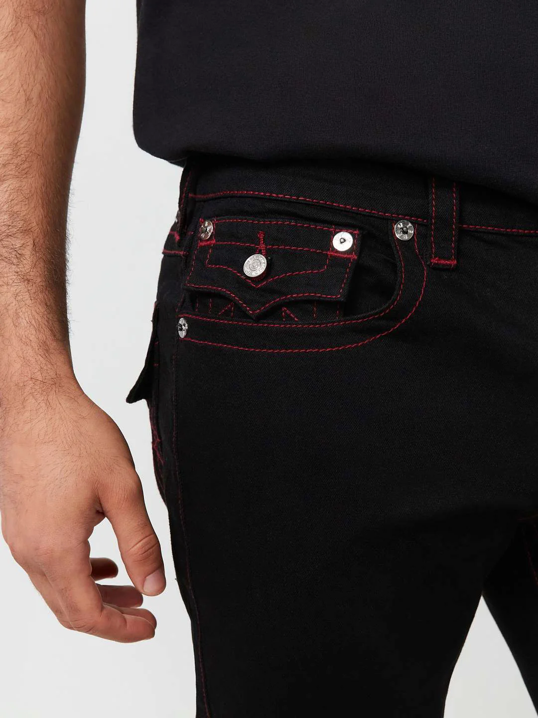 True Religion Men SN Ricky Straight Fit Mid Rise Jeans - Image 5