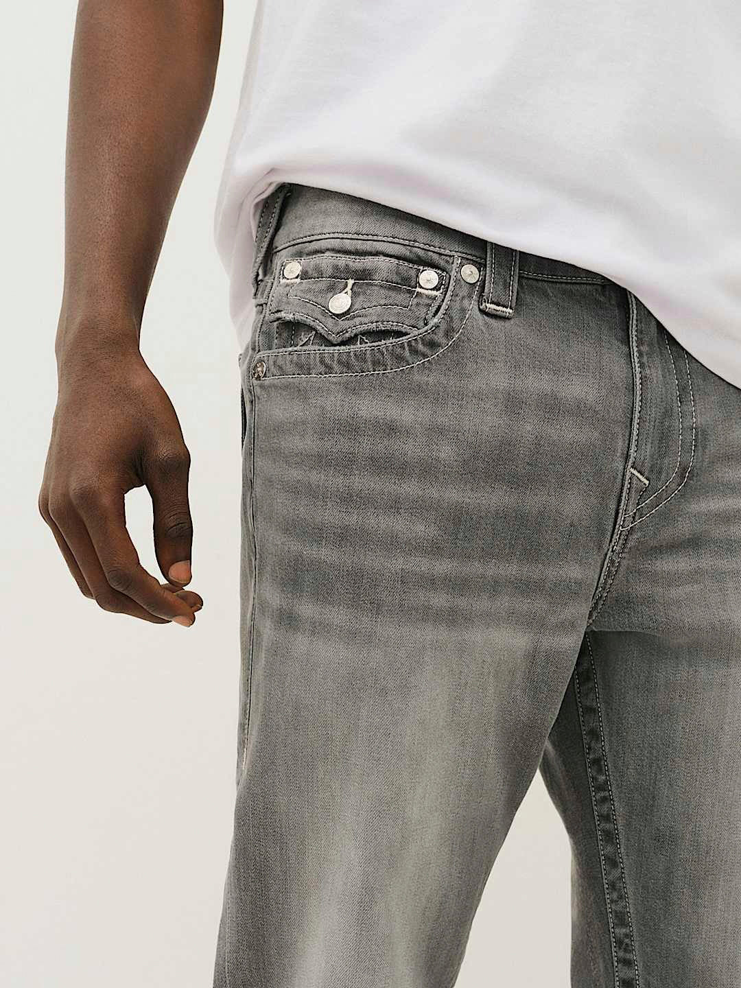 True Religion Men SN Ricky Straight Fit Mid Rise Jeans - Image 5
