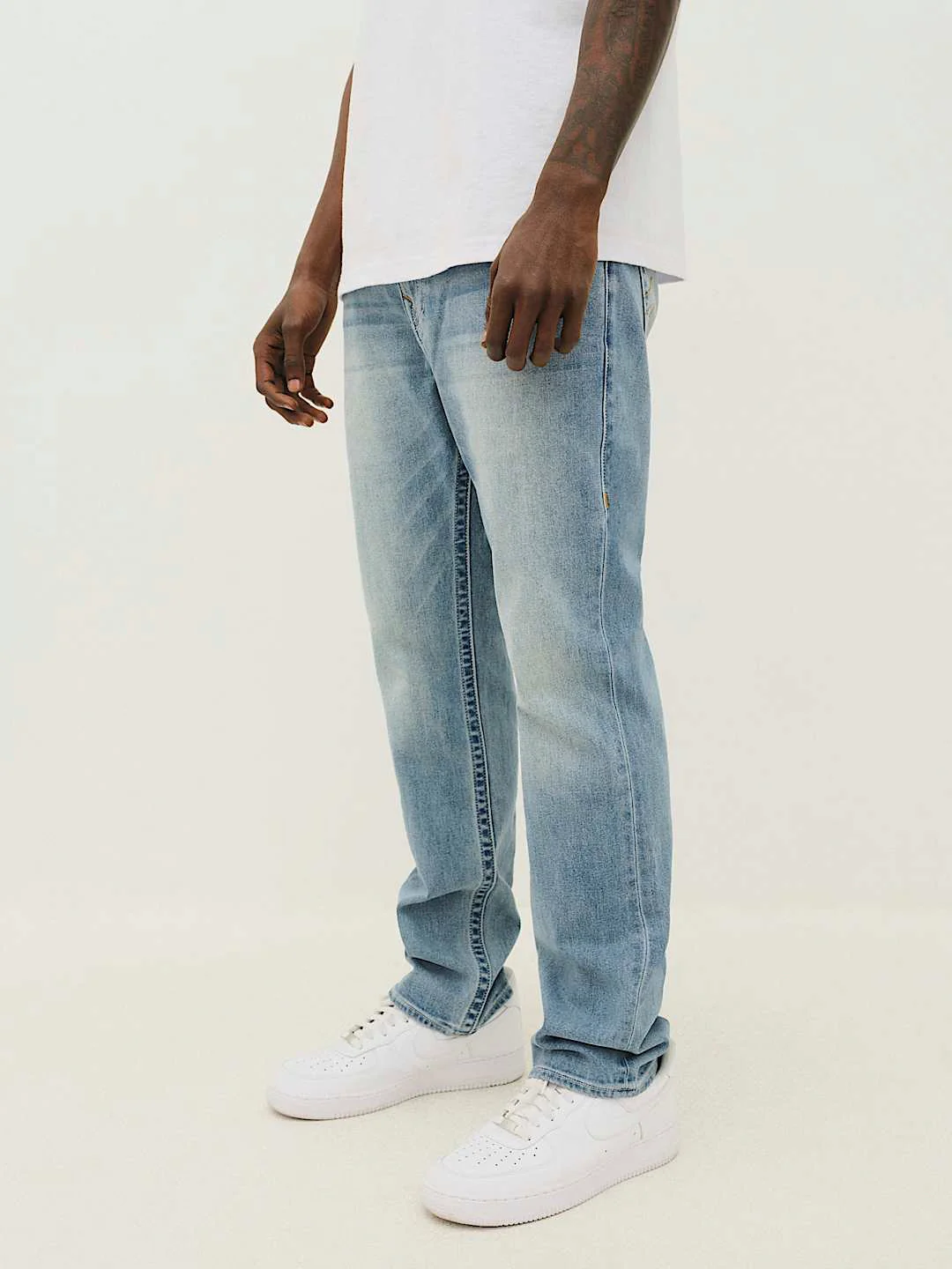 True Religion Men SN Geno Skinny Fit Medium Wash Jeans - Image 4