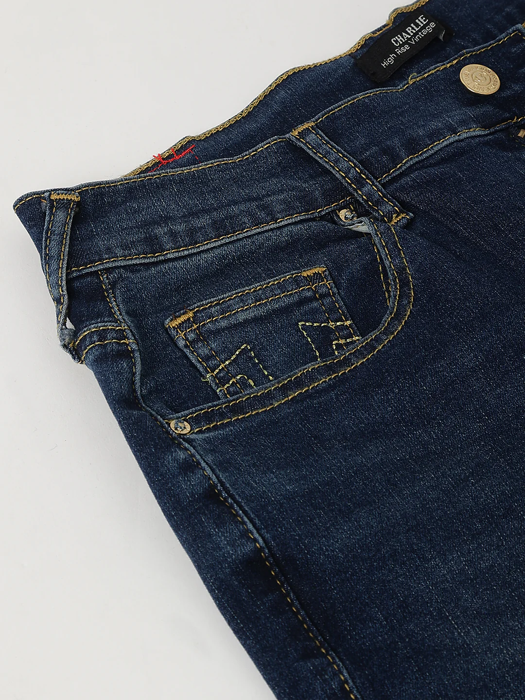 True Religion Women Blue Washed High-Rise Flare Fit Jeans - Image 7